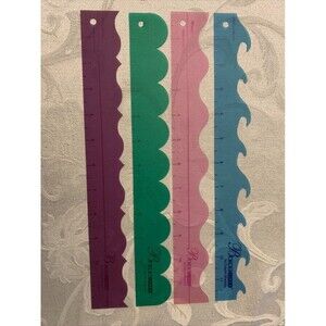 Creative Memories Borderlines Templates Victorian Scallop Wavy Ocean Wave Set